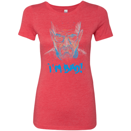 T-Shirts Vintage Red / S I'm Bad! Women's Triblend T-Shirt