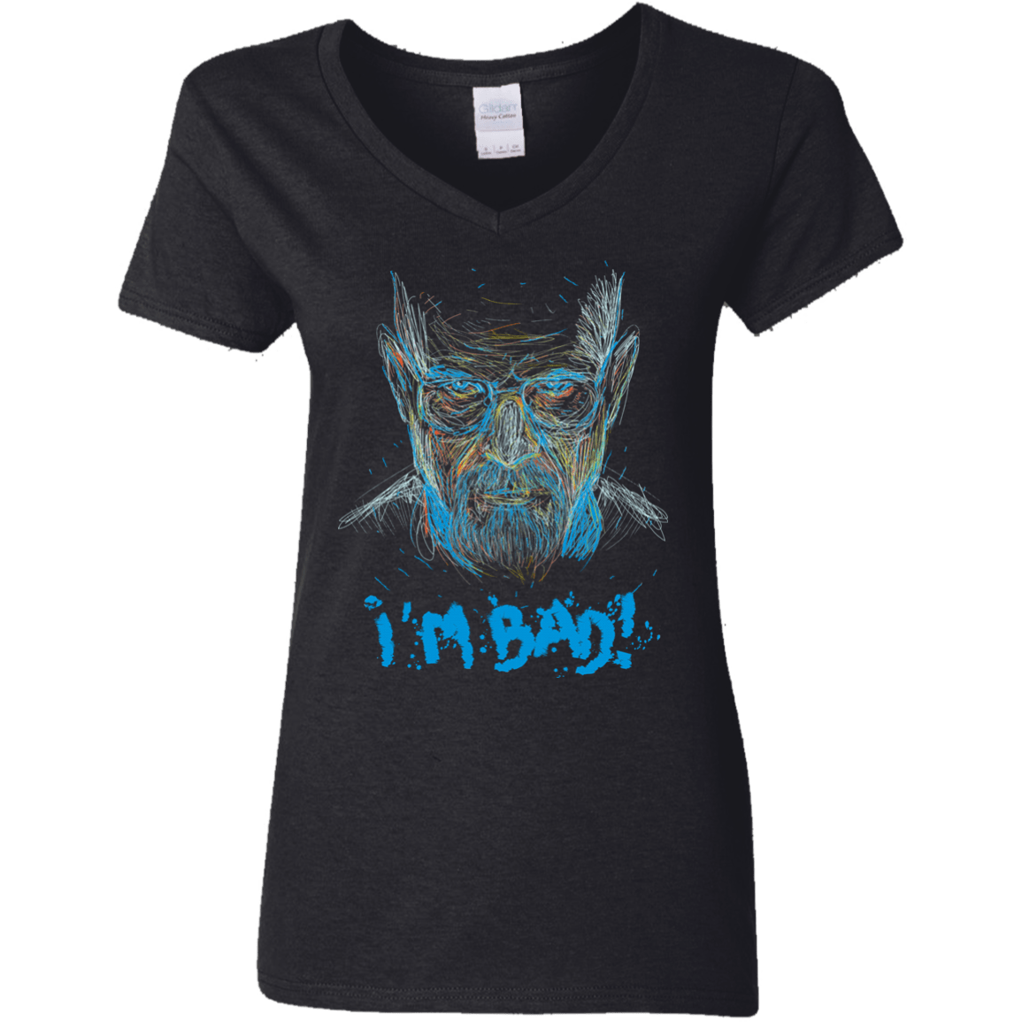 T-Shirts Black / S I'm Bad! Women's V-Neck T-Shirt