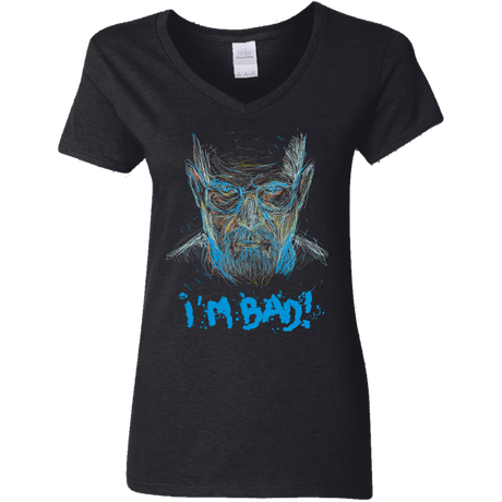 T-Shirts Black / S I'm Bad! Women's V-Neck T-Shirt