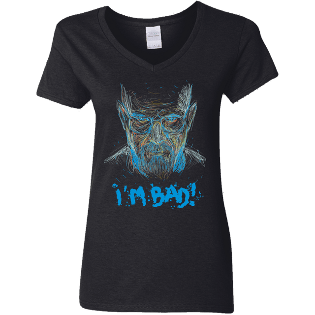 T-Shirts Black / S I'm Bad! Women's V-Neck T-Shirt