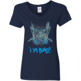 T-Shirts Navy / S I'm Bad! Women's V-Neck T-Shirt