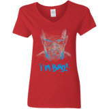 T-Shirts Red / S I'm Bad! Women's V-Neck T-Shirt