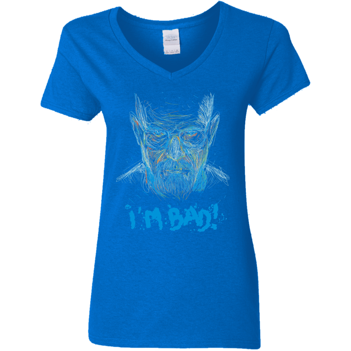 T-Shirts Royal / S I'm Bad! Women's V-Neck T-Shirt