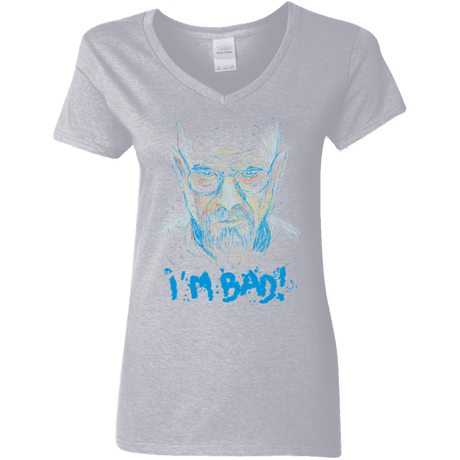 T-Shirts Sport Grey / S I'm Bad! Women's V-Neck T-Shirt