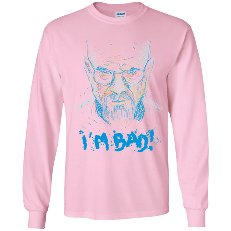T-Shirts Light Pink / YS I'm Bad! Youth Long Sleeve T-Shirt