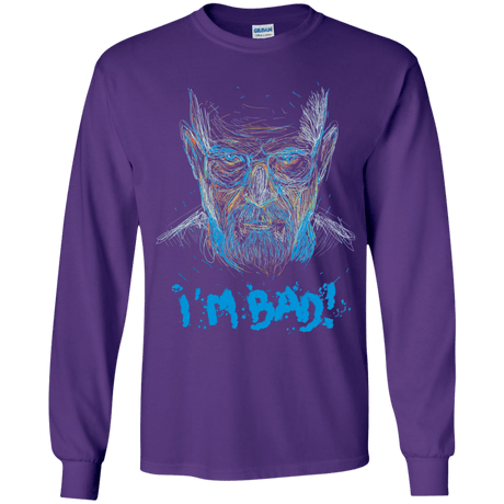 T-Shirts Purple / YS I'm Bad! Youth Long Sleeve T-Shirt