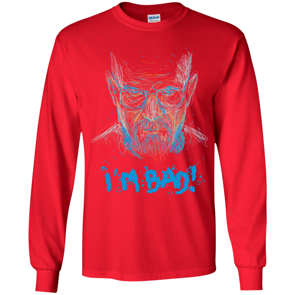 T-Shirts Red / YS I'm Bad! Youth Long Sleeve T-Shirt