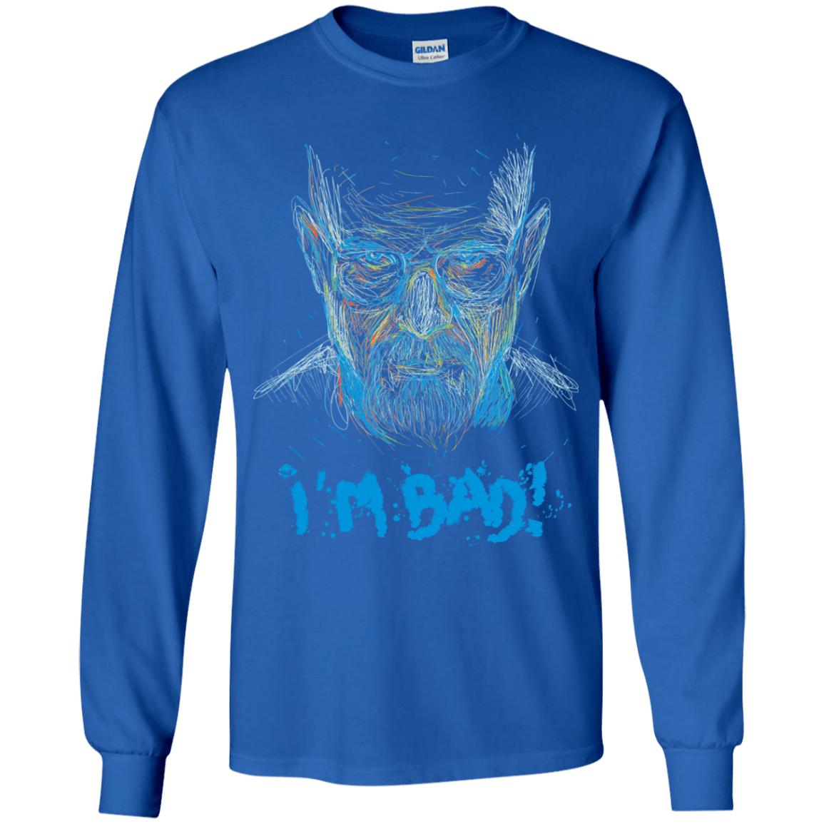 T-Shirts Royal / YS I'm Bad! Youth Long Sleeve T-Shirt