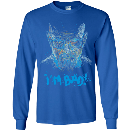 T-Shirts Royal / YS I'm Bad! Youth Long Sleeve T-Shirt