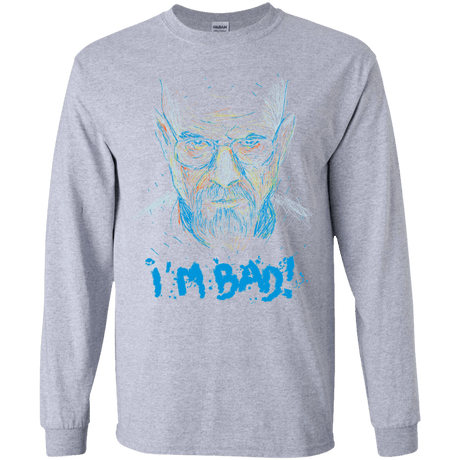 T-Shirts Sport Grey / YS I'm Bad! Youth Long Sleeve T-Shirt