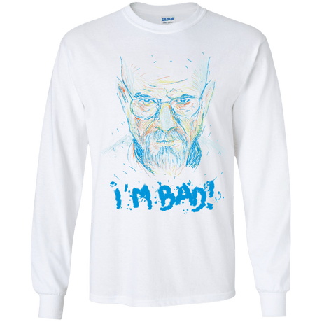T-Shirts White / YS I'm Bad! Youth Long Sleeve T-Shirt