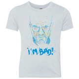 T-Shirts Heather White / YXS I'm Bad! Youth Triblend T-Shirt