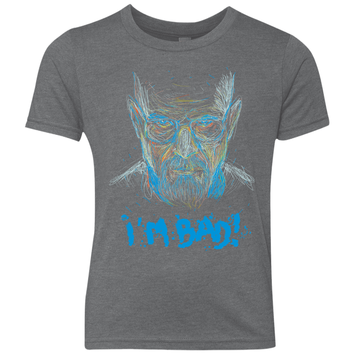 T-Shirts Premium Heather / YXS I'm Bad! Youth Triblend T-Shirt