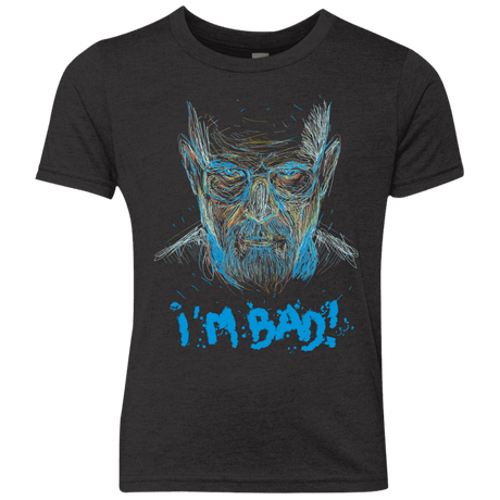 T-Shirts Vintage Black / YXS I'm Bad! Youth Triblend T-Shirt