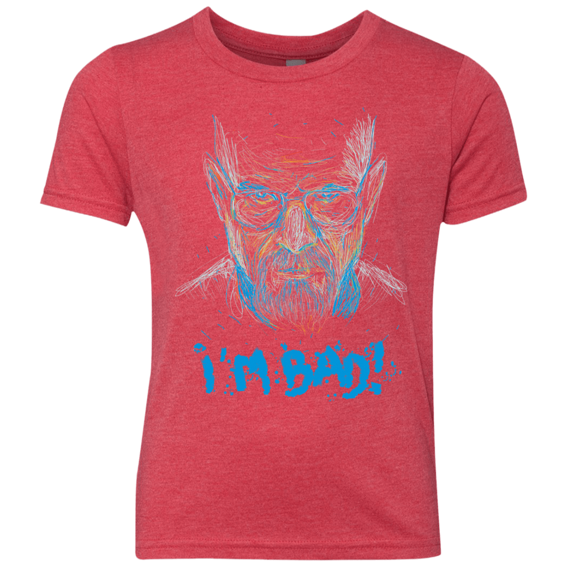 T-Shirts Vintage Red / YXS I'm Bad! Youth Triblend T-Shirt