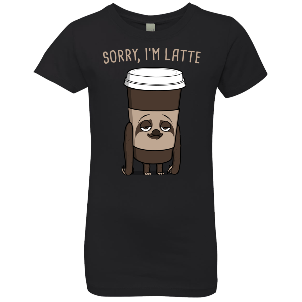 T-Shirts Black / YXS I'm Latte Girls Premium T-Shirt