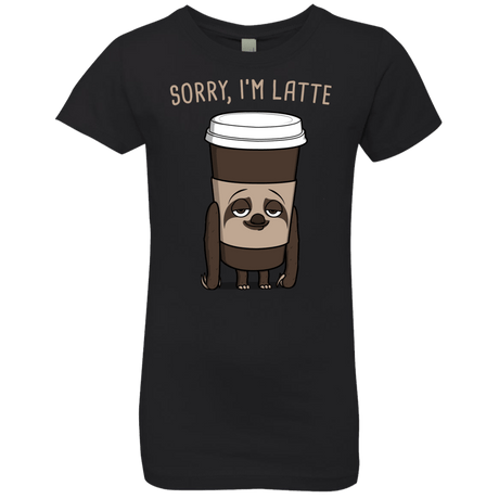 T-Shirts Black / YXS I'm Latte Girls Premium T-Shirt