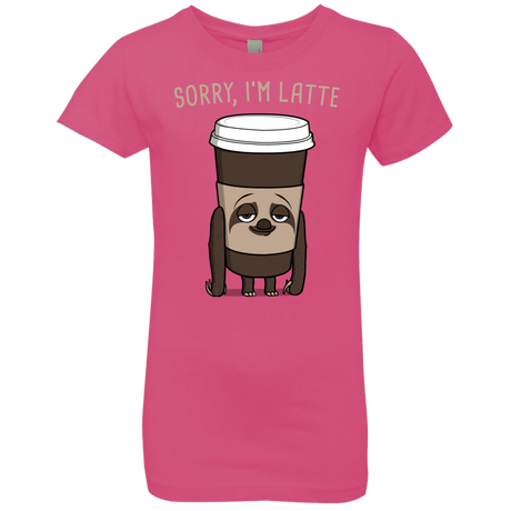 T-Shirts Hot Pink / YXS I'm Latte Girls Premium T-Shirt