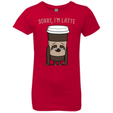 T-Shirts Red / YXS I'm Latte Girls Premium T-Shirt