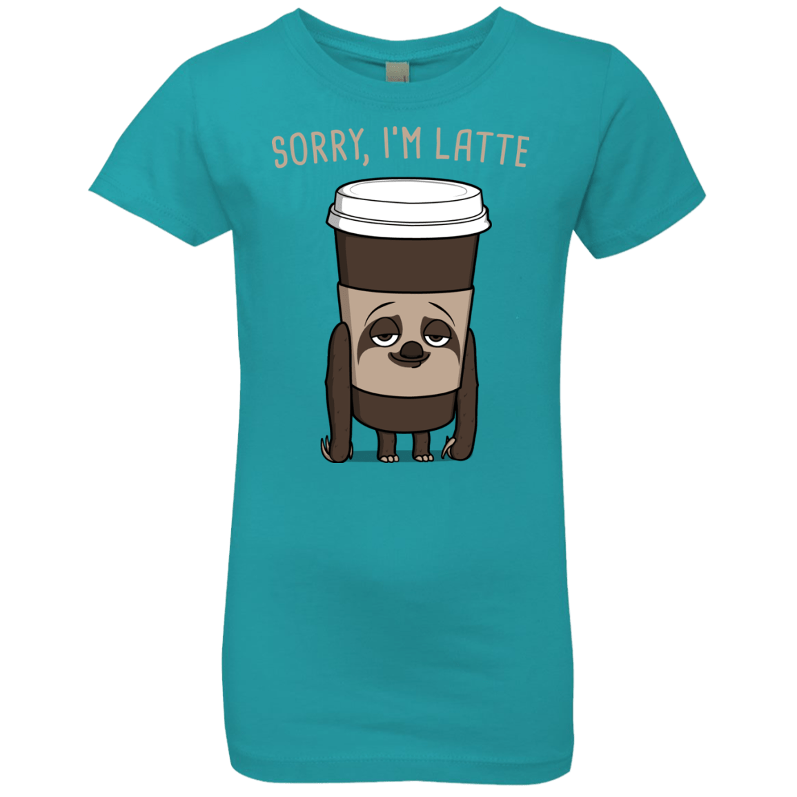 T-Shirts Tahiti Blue / YXS I'm Latte Girls Premium T-Shirt
