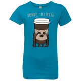 T-Shirts Turquoise / YXS I'm Latte Girls Premium T-Shirt