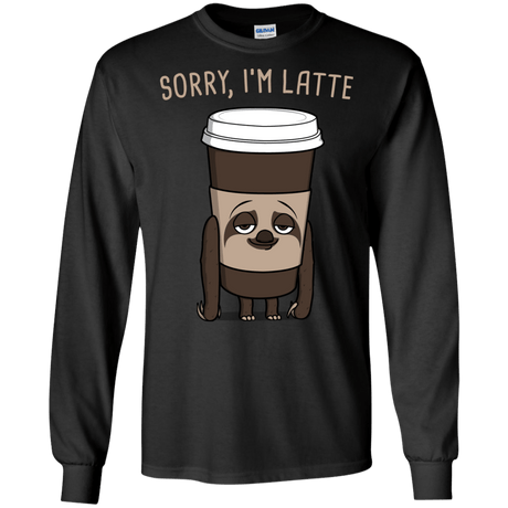 T-Shirts Black / S I'm Latte Men's Long Sleeve T-Shirt