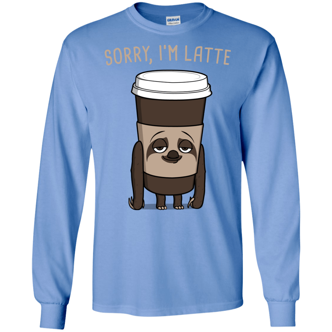 T-Shirts Carolina Blue / S I'm Latte Men's Long Sleeve T-Shirt