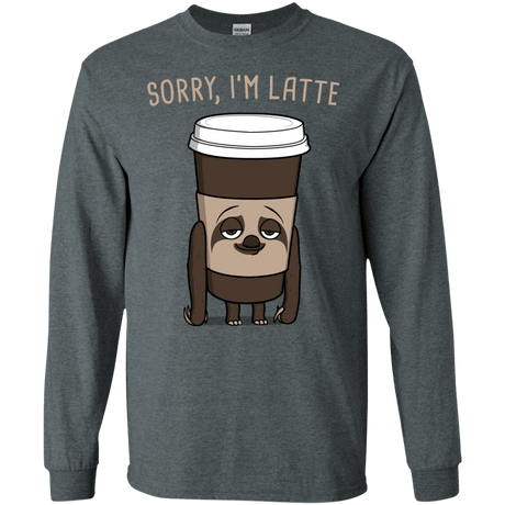 T-Shirts Dark Heather / S I'm Latte Men's Long Sleeve T-Shirt