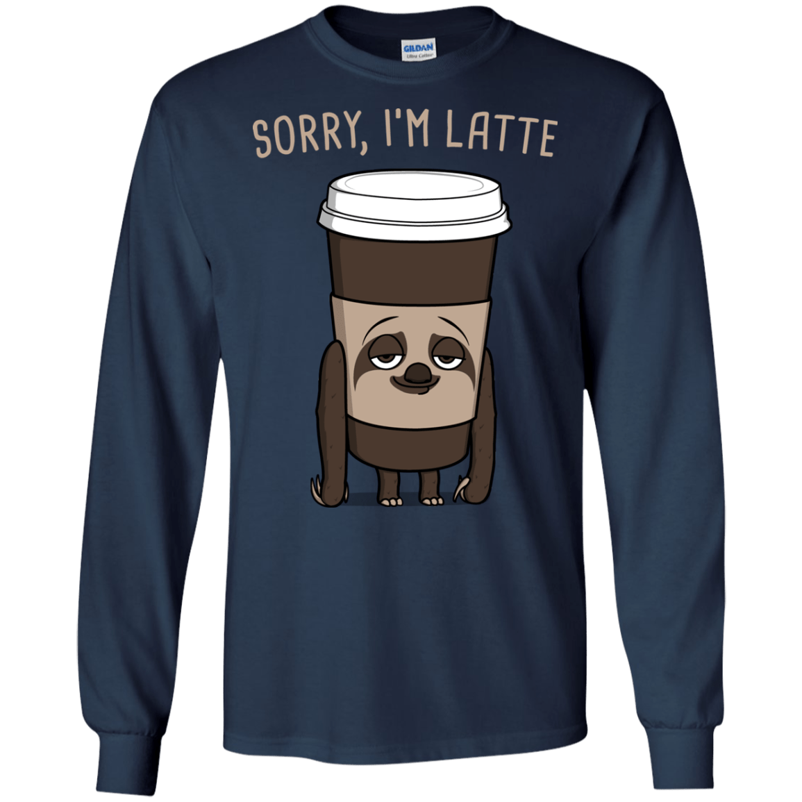 T-Shirts Navy / S I'm Latte Men's Long Sleeve T-Shirt