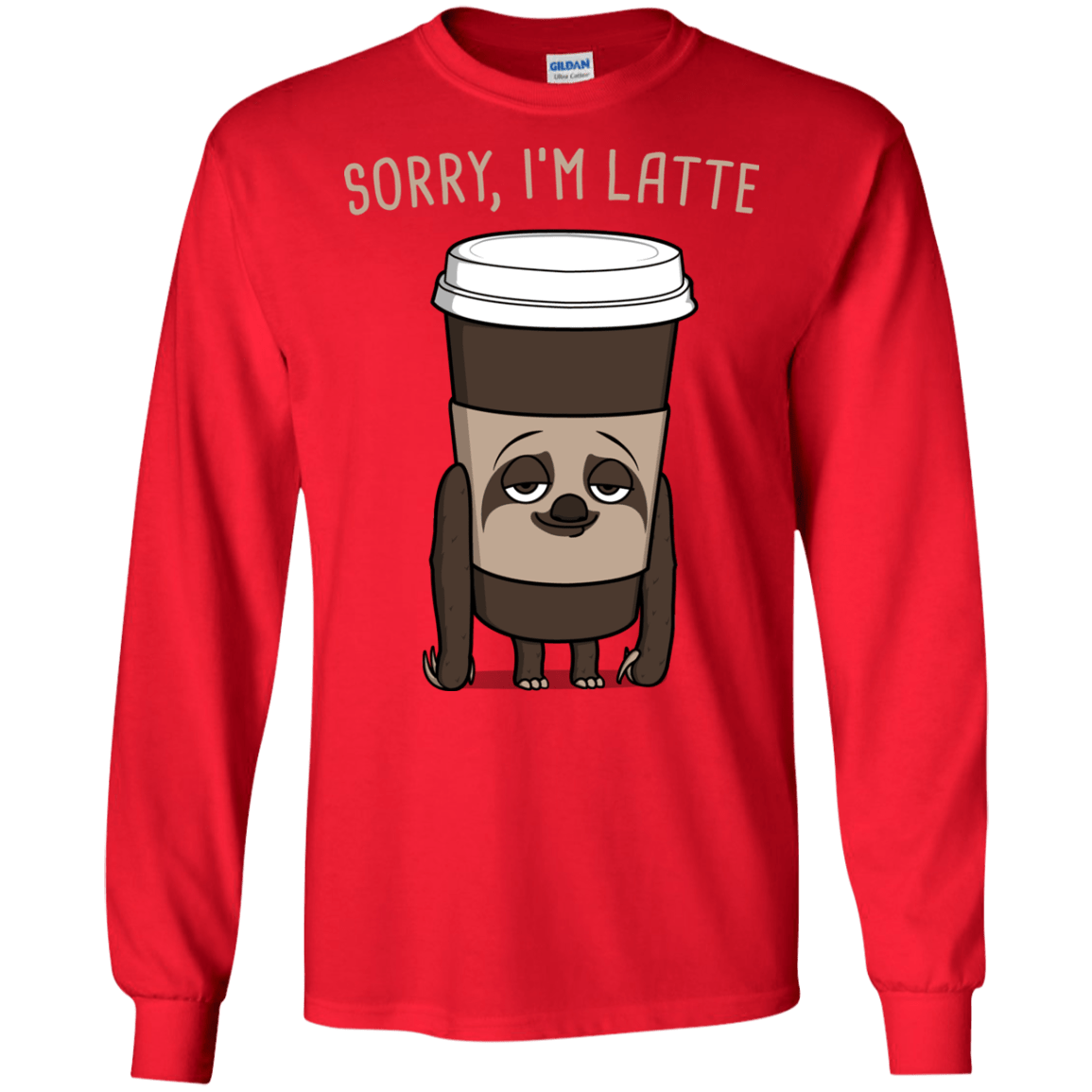 T-Shirts Red / S I'm Latte Men's Long Sleeve T-Shirt