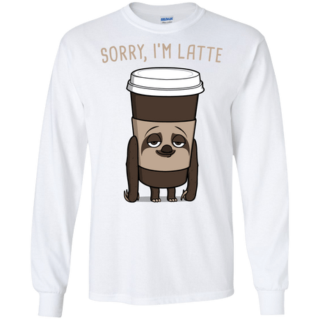 T-Shirts White / S I'm Latte Men's Long Sleeve T-Shirt