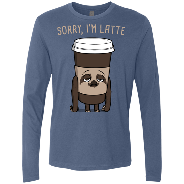 T-Shirts Indigo / S I'm Latte Men's Premium Long Sleeve