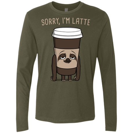 T-Shirts Military Green / S I'm Latte Men's Premium Long Sleeve