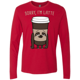 T-Shirts Red / S I'm Latte Men's Premium Long Sleeve