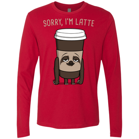 T-Shirts Red / S I'm Latte Men's Premium Long Sleeve