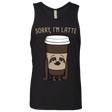 T-Shirts Black / S I'm Latte Men's Premium Tank Top