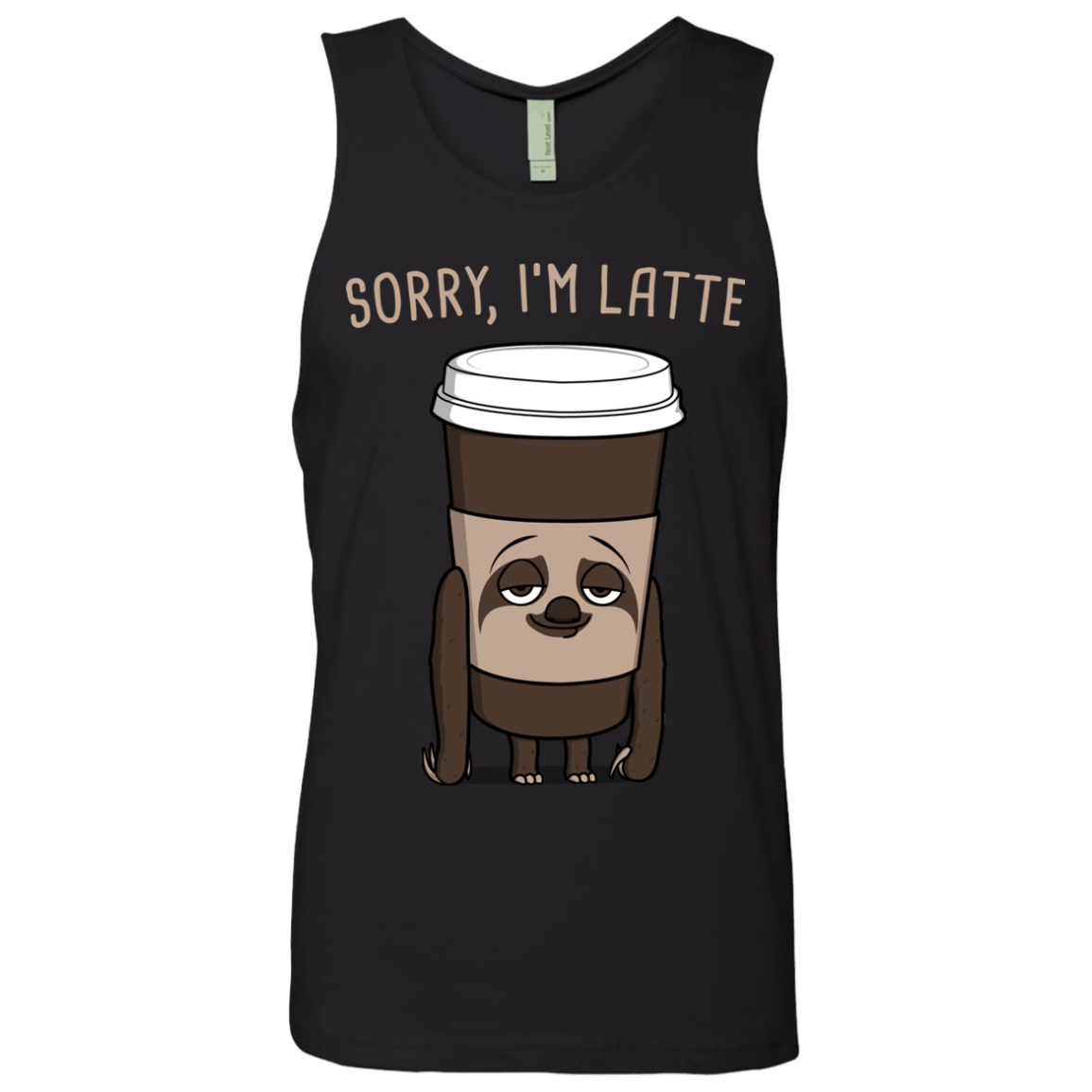 T-Shirts Black / S I'm Latte Men's Premium Tank Top