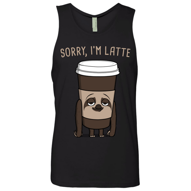 T-Shirts Black / S I'm Latte Men's Premium Tank Top