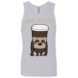 T-Shirts Heather Grey / S I'm Latte Men's Premium Tank Top