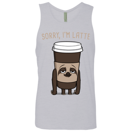 T-Shirts Heather Grey / S I'm Latte Men's Premium Tank Top