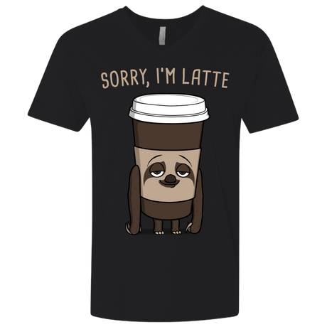 T-Shirts Black / X-Small I'm Latte Men's Premium V-Neck