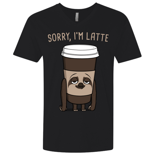 T-Shirts Black / X-Small I'm Latte Men's Premium V-Neck
