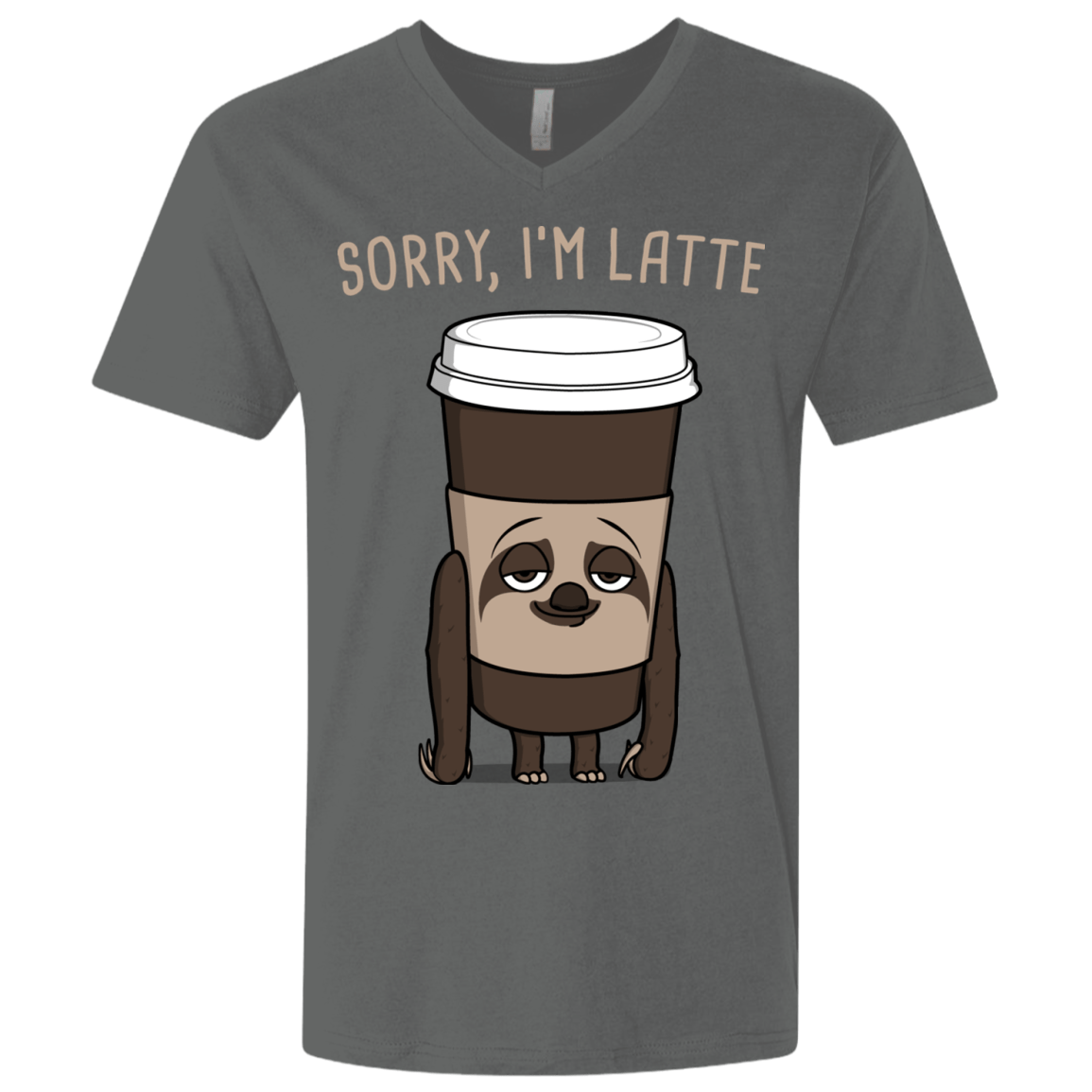 T-Shirts Heavy Metal / X-Small I'm Latte Men's Premium V-Neck