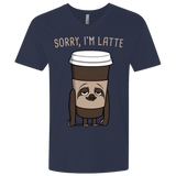 T-Shirts Midnight Navy / X-Small I'm Latte Men's Premium V-Neck