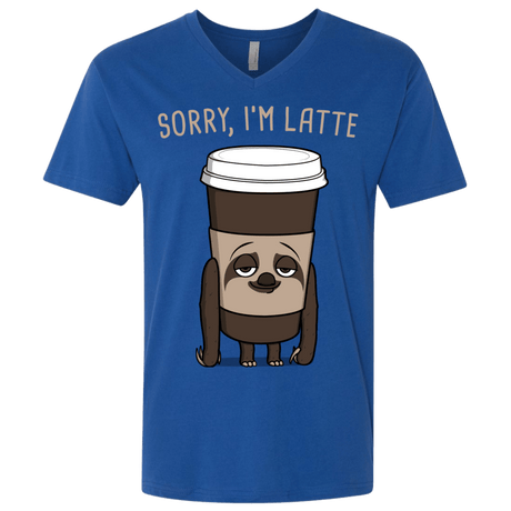 T-Shirts Royal / X-Small I'm Latte Men's Premium V-Neck