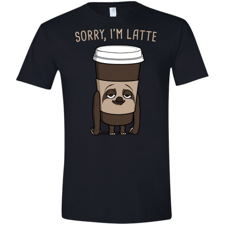 T-Shirts Black / X-Small I'm Latte Men's Semi-Fitted Softstyle
