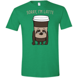 T-Shirts Heather Irish Green / S I'm Latte Men's Semi-Fitted Softstyle
