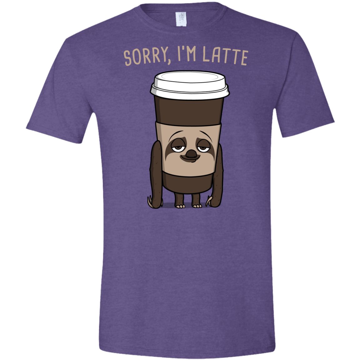 T-Shirts Heather Purple / S I'm Latte Men's Semi-Fitted Softstyle