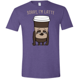 T-Shirts Heather Purple / S I'm Latte Men's Semi-Fitted Softstyle