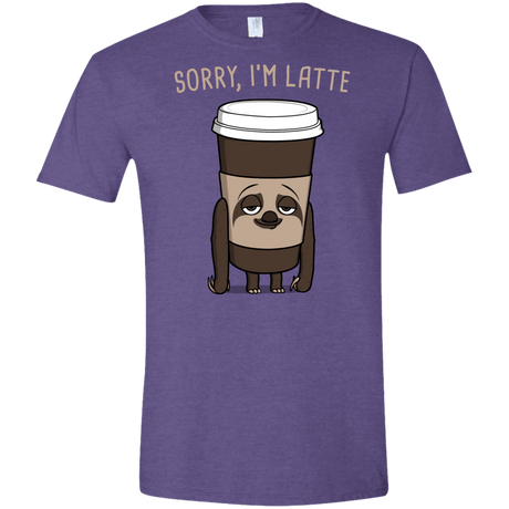 T-Shirts Heather Purple / S I'm Latte Men's Semi-Fitted Softstyle
